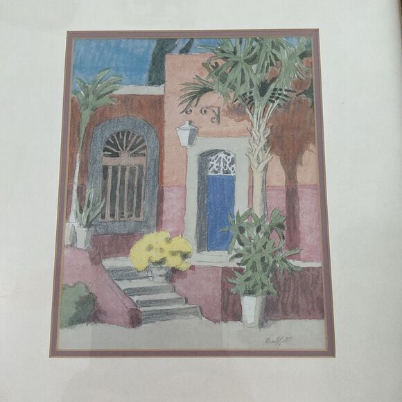 William Buffett - Signed-Tropical Scene-Framed - Picture 3 of 14